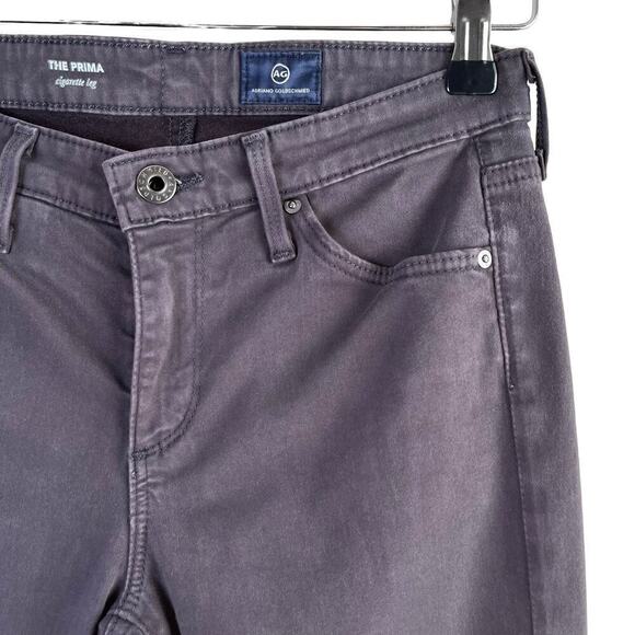 Adriano Goldschmied AG The Prima Mid-Rise Cigarette Leg Pants Charcoal Grey, 25R - Picture 8 of 15